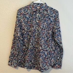 100% Cotton J. Crew Floral Cottagecore Blouse